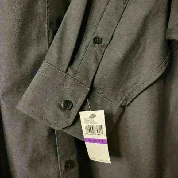 NWT Van Heusen Black Longsleeve Button Down, Size 2XL - Picture 5 of 9